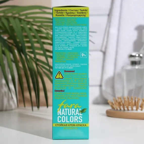 Краска для волос Fara Natural Colors, тон 353, белое золото, 160 г