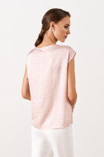 23032 Блузка женская (розовый принт)