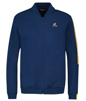 Женская Кофта теннисная Le Coq Sportif SAISON Full Zip Sweat N°1 SS23 - небесный