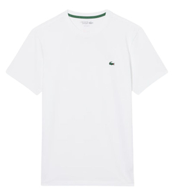 Мужская теннисная футболка Lacoste Ultra Dry Crocodile Graphic - white
