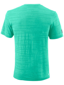 Футболка мужская теннисная Wilson Kaos Rapide Seamless Crew M - neo-mint