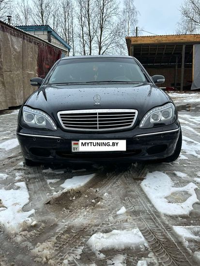 Передние фары daylight black для Mercedes S W220