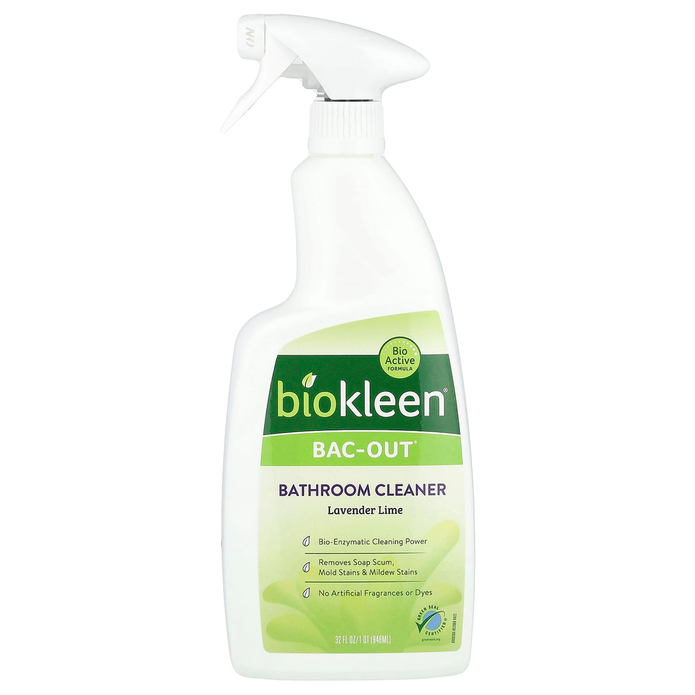 Biokleen, Bac Out®, очищающее средство для ванной комнаты, лаванда и лайм, 946 мл (32 жидк. унции)