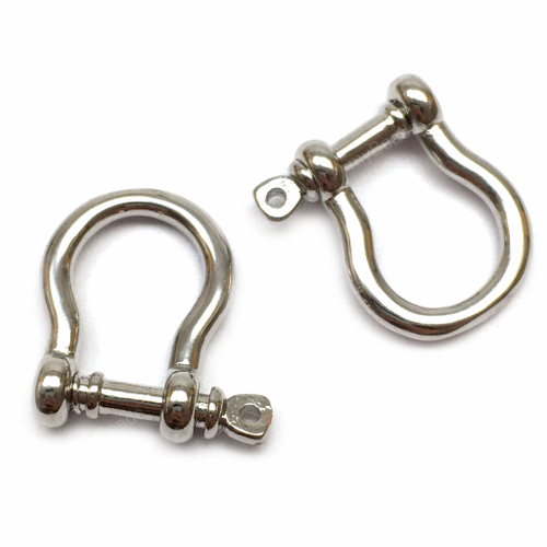 Замок винтовой 18х15 мм, родий