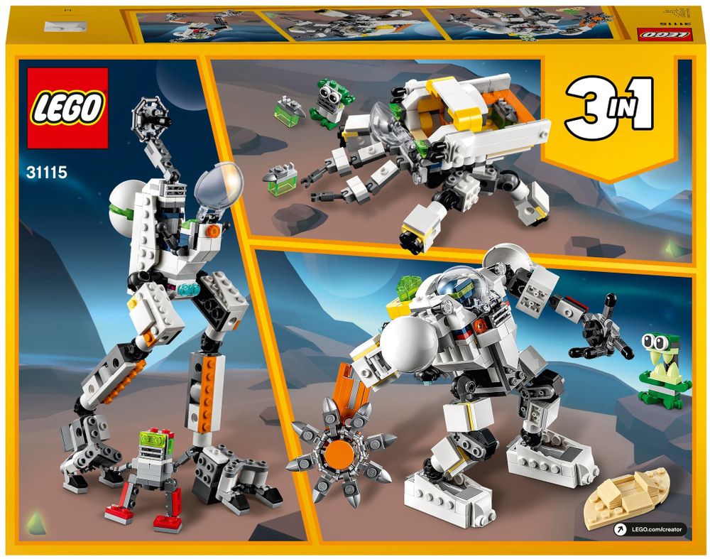 Конструктор LEGO Creator 31115 Космический робот для горных работ