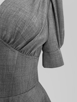 Комбинезон Perfemme однотонный с корсетом на талии и коротким рукавом