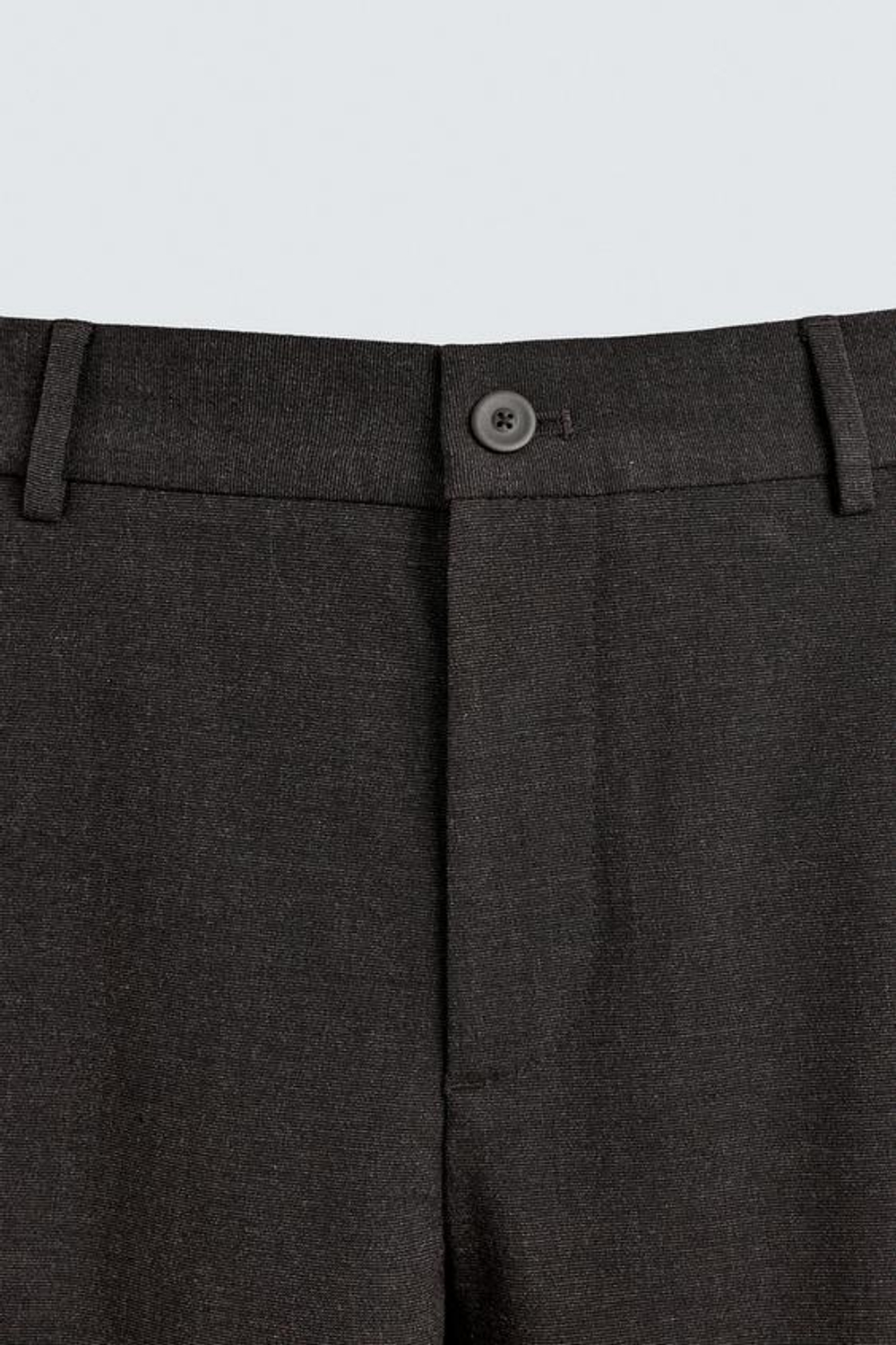 ZARA БРЮКИ КОМФОРТНОЙ ПОСАДКИ ИЗ РЕЛЬЕФНОЙ ТКАНИ, КОРИЧНЕВЫЙ