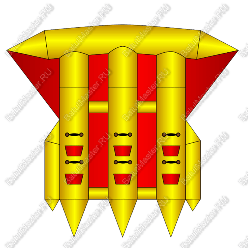 Тройной водный банан, мест для посадки 6, без усиления