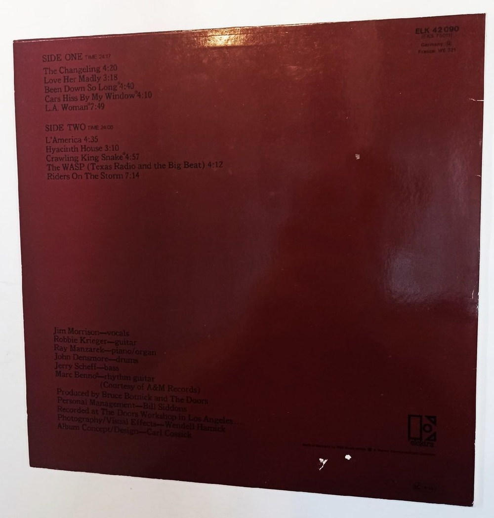 Винтажная виниловая пластинка Doors L.A. Woman (Germany 1982)