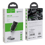 Автомобильный адаптер питания HOCO Z32 3.0A QC 3.0 (черный)