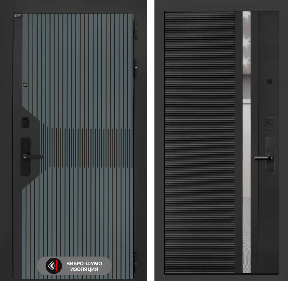 Смартлаб 31 чёрный кварц с зеркальной тонированной вставкой