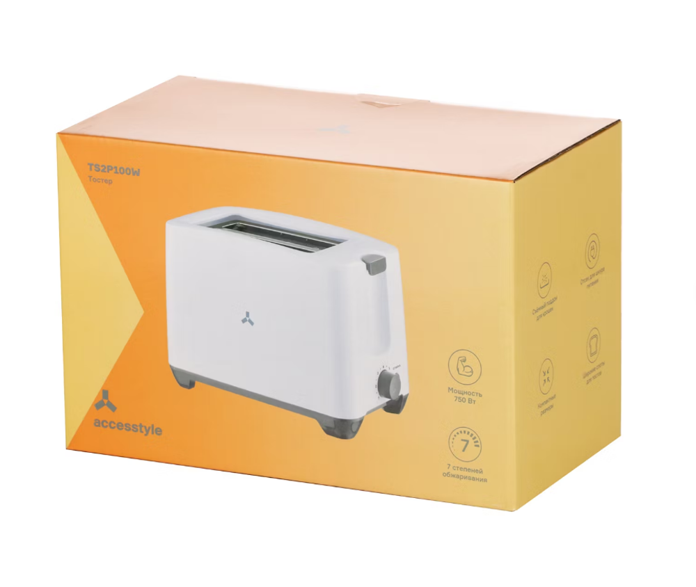 Тостер Accesstyle TS2P100W (q)