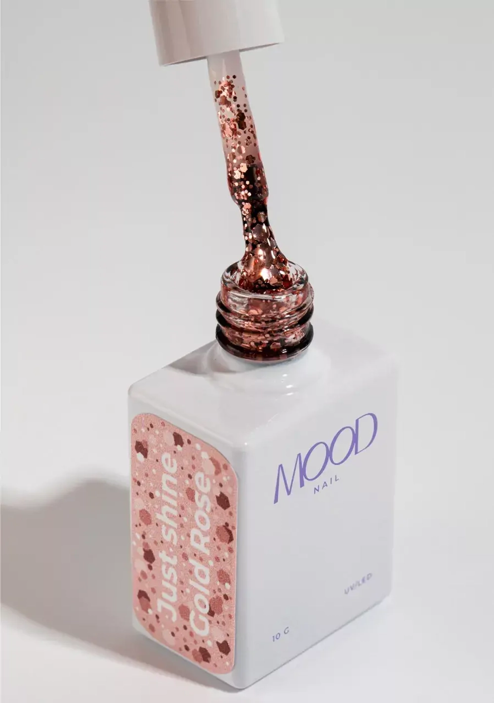Гель-лак MOODNAIL Just shine Gold Rose, 10г