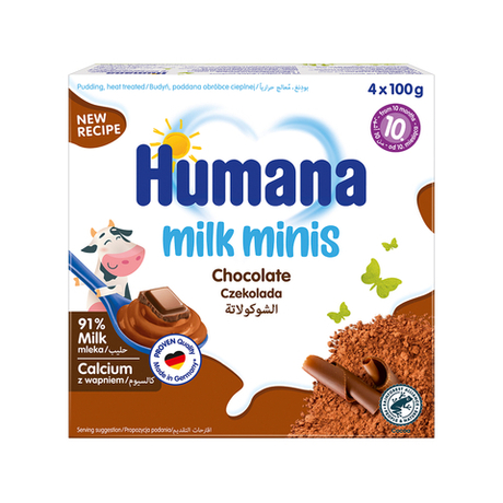 Пудинг Humana шоколадный 100г*4шт с 10месяцев