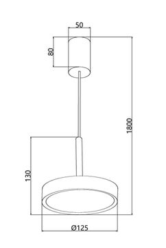 Подвес 10W 4000K 4507-1P золото Piller Favourite