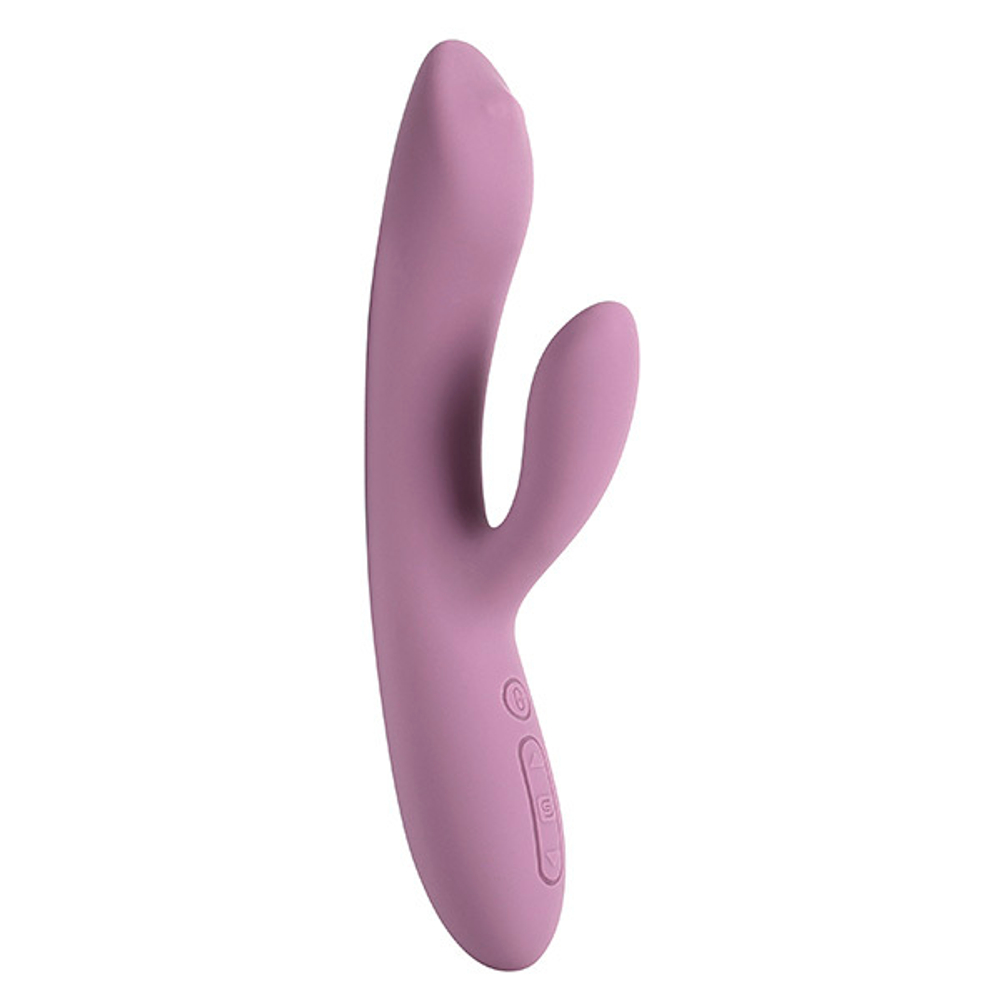 Сиреневый интерактивный вибратор-кролик 18,4см с шариком для зоны G Svakom Trysta Neo SA374A