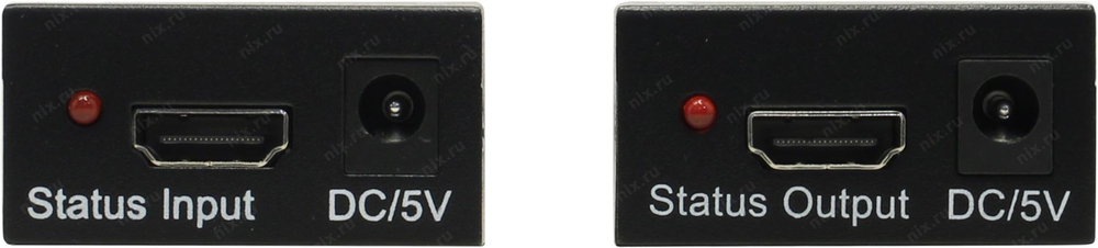 Удлинитель HDMI по «витой паре» (HDMI 19F -> RJ45 -> HDMI 19F, до 60м) +б.п.
