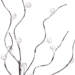 Ветка декоративная «Серебряная тайна» 64 см, Серебро