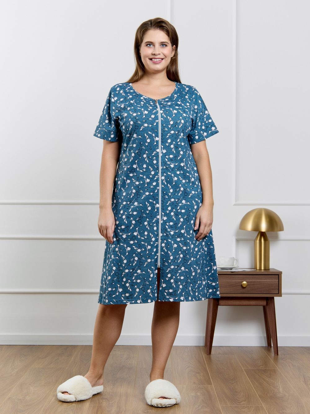 Халат Элит Виотекс ИНДИГО