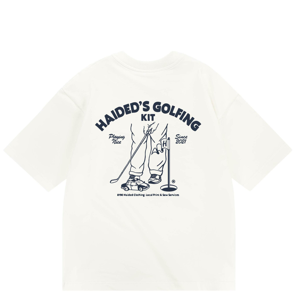 Футболка HAIDED GOLFING KIT Ecru