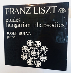 Винтажная виниловая пластинка LP Franz Liszt Лист Josef Bulva Etudes Hungarian Rhapsodies (Чехословакия 1967)