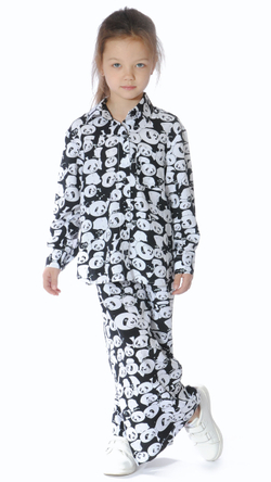 Брюки текстильные для девочки 3-6 лет Fleur de Vie