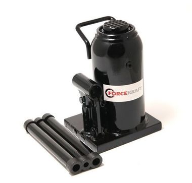 Домкрат бутылочный 20т с клапаном (h min 220мм,h max 420мм) FORCEKRAFT FK-T92004D