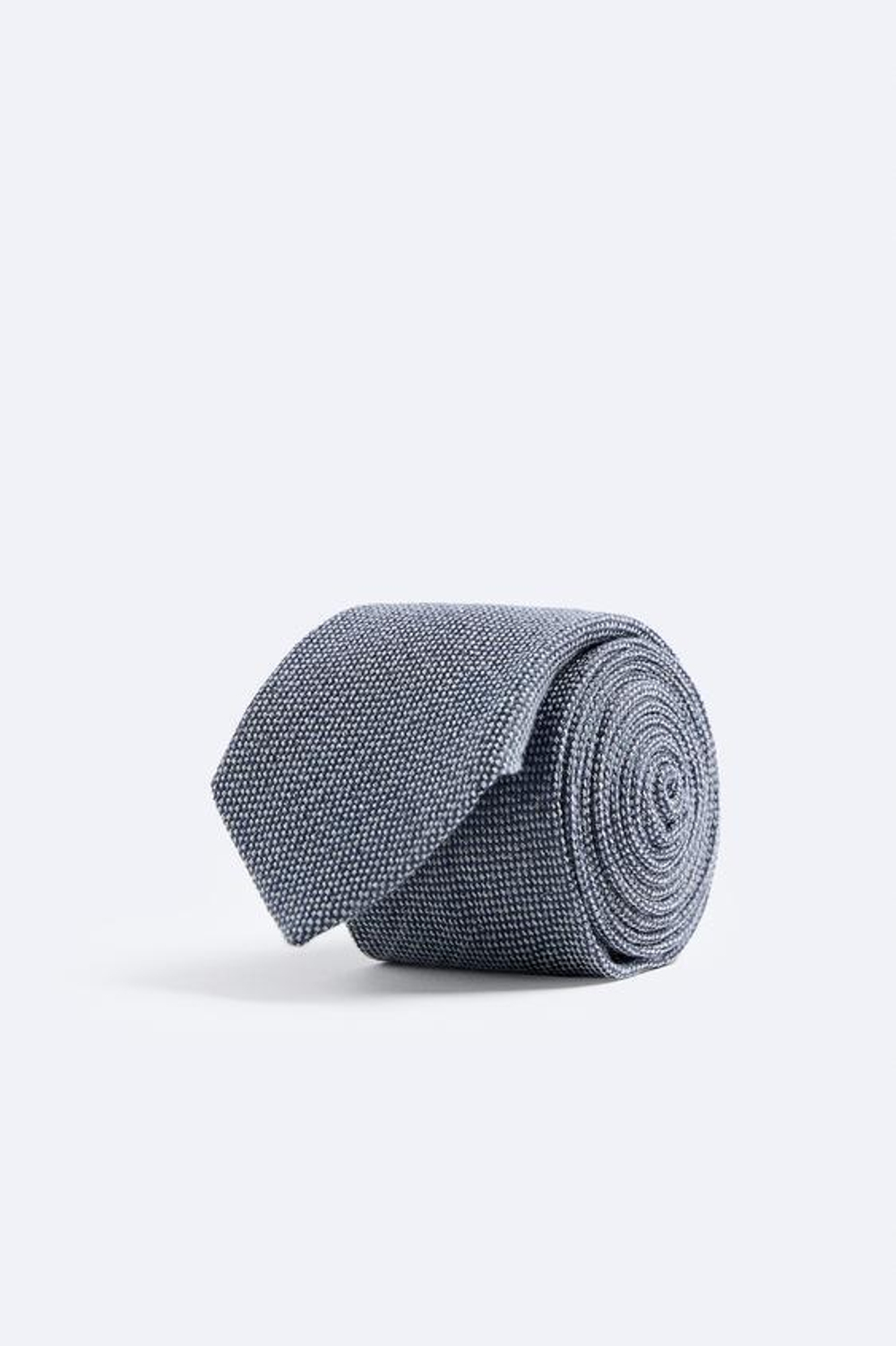 ZARA ГАЛСТУК ИЗ РЕЛЬЕФНОЙ ТКАНИ, СИНИЙ