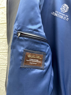 Комбинированная куртка Loro Piana из кожи крокодила