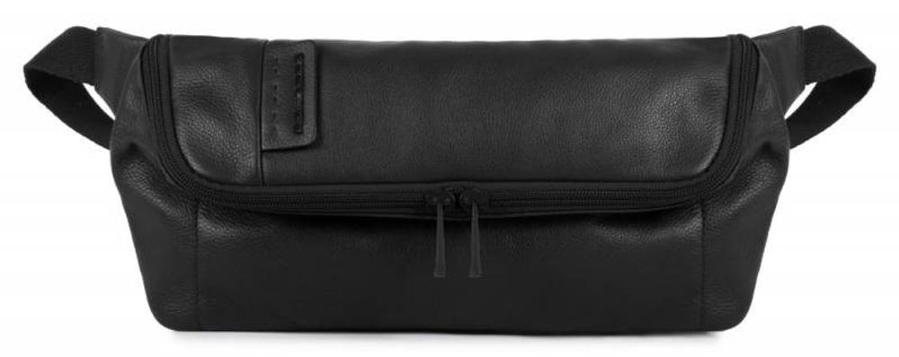 Сумка на пояс Piquadro Pulse черный кожа (CA4176P15/N)