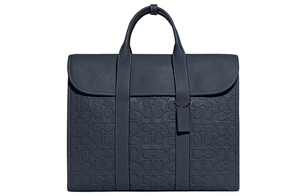 COACH Gotham Cow Leather Laptop Bag, Shoulder Bag, Crossbody Bag, Briefcase Large Men"s Denim