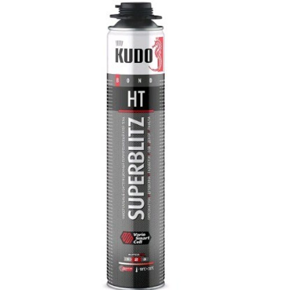 Пена-клей KUDO  универ. конструкцион. профи всесезон. SUPERBLITZ HT 1000 мл /KUPP10B13SBHT