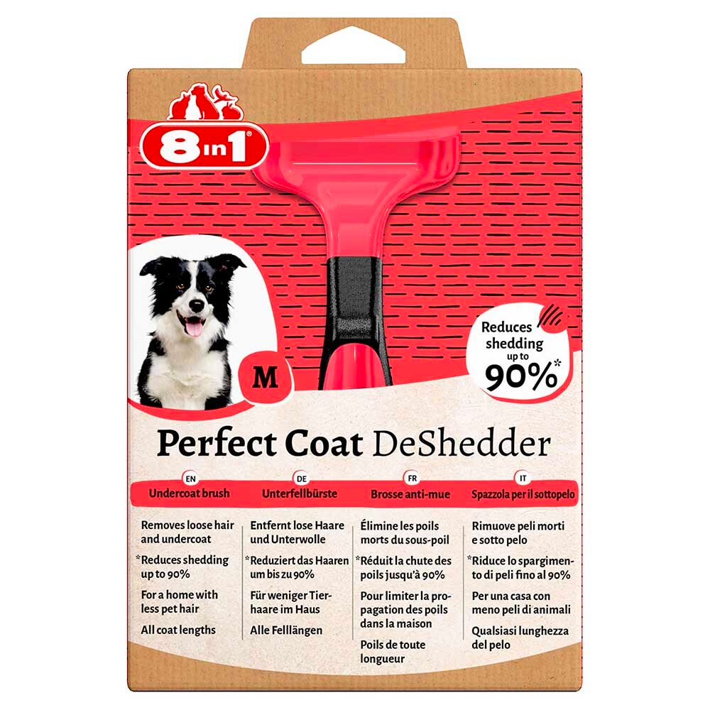 8in1 Perfect Coat DeShedder M - дешеддер для средних собак