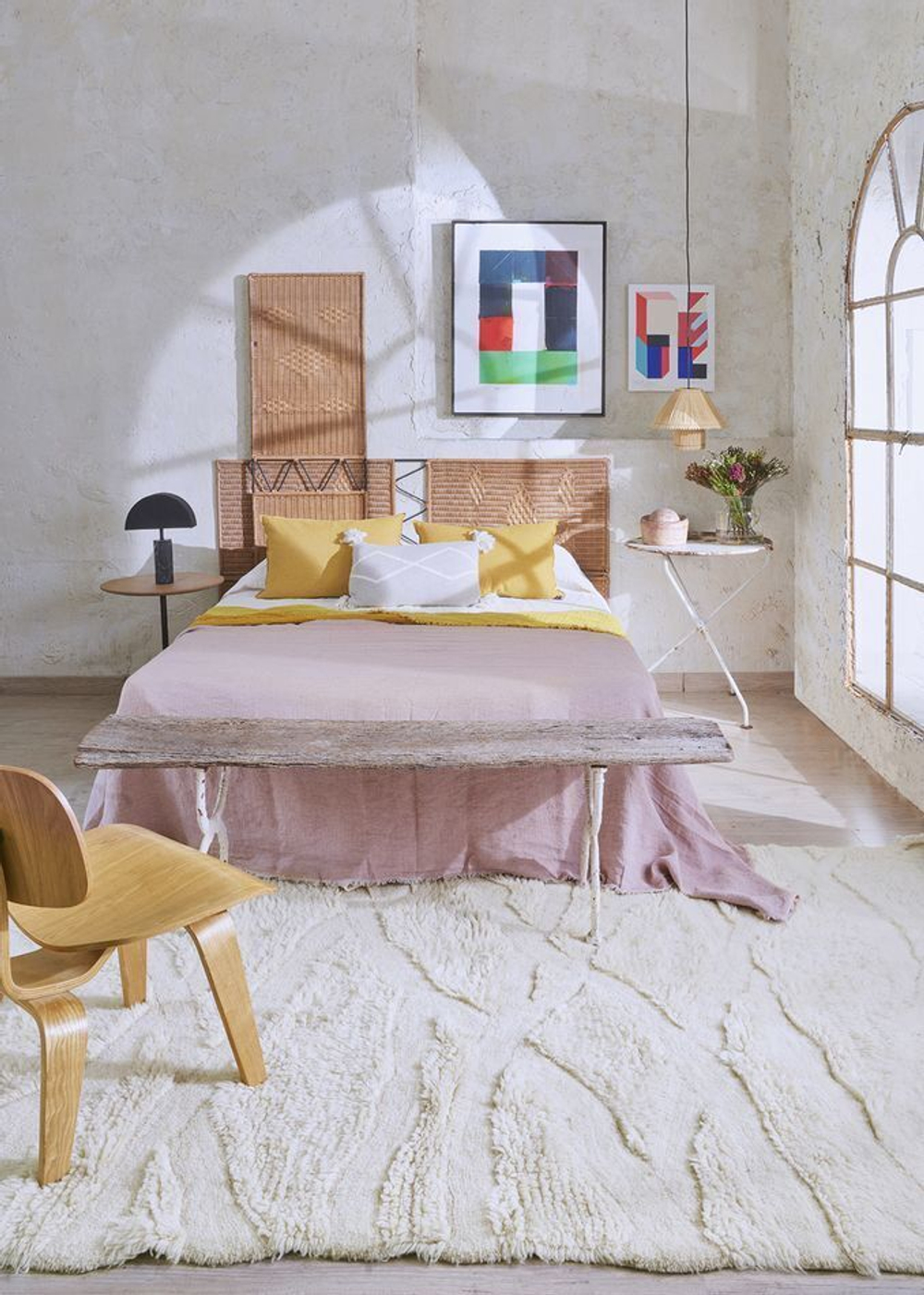 Шерстяной стираемый ковер Lorena Canals Enkang Ivory XL (200 x 300 см)