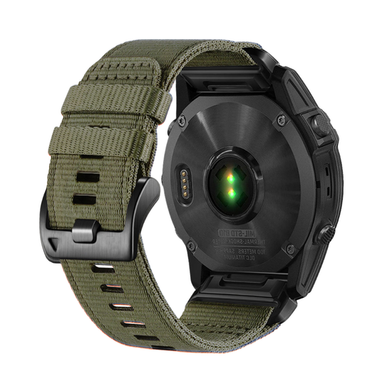 Ремешок QuickFit 22 мм для Garmin (циферблат 47мм) нейлоновый тактический (Оливковый)