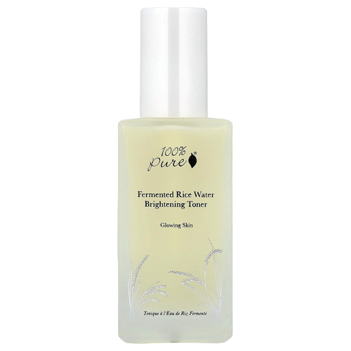 100% PURE, Осветляющий тоник с ферментированной рисовой водой, 100 мл (3,3 жидк. Унции)