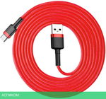 Кабель Baseus Cafule 2m Red (CATKLF-C09)