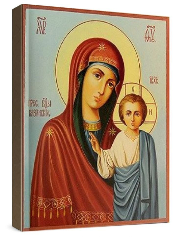 Венчальная пара 32. Казанская БМ (рукописная икона)