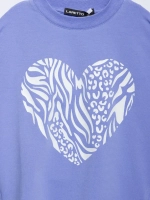 Лонгслив для девочки голубой