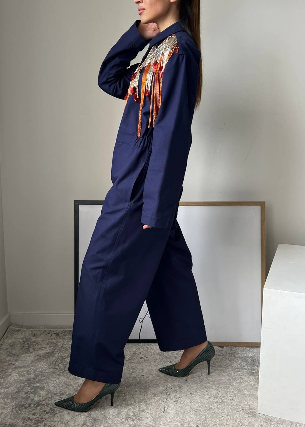 Хлопковый комбинезон Dries Van Noten, S