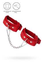 Оковы для щиколоток Pecado, кожа, узкие, скруглённые углы