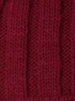 Шапка детская зимняя вязаная с помпоном и снуд