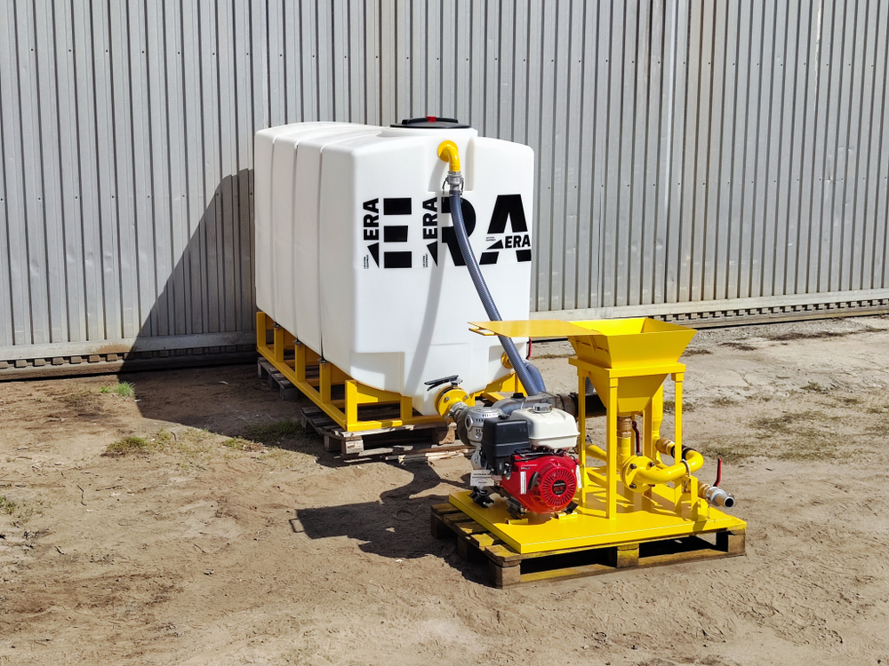 Насосно-смесительный узел для ГНБ с мотопомпой Koshin (Япония)