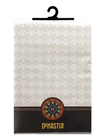 Шторка для ванной DeNASTIA ПЕВА 200x180 гусиные лапки, бежевый