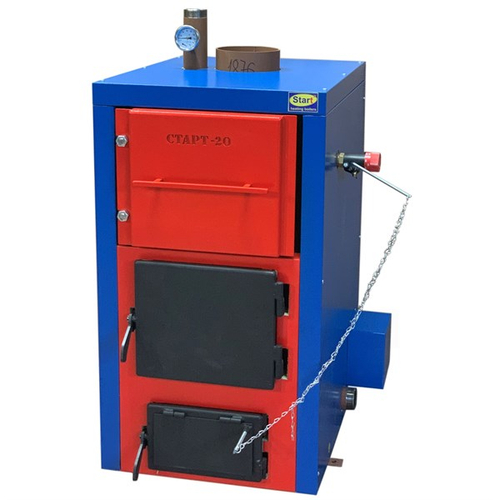 Твердотопливный котел "СТАРТ-20-v4" (правый)+регулятор