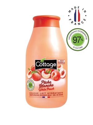 Cottage Молочко для душа увлажняющее ПЕРСИК/ Moisturizing Shower Milk - White Peach 250 мл