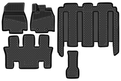 Коврики в салон для HONDA Stepwgn (V рестайлинг) 2017- правый руль 7 мест, 5шт. (полиуретан) ELEMENT3DAN0436210K7S