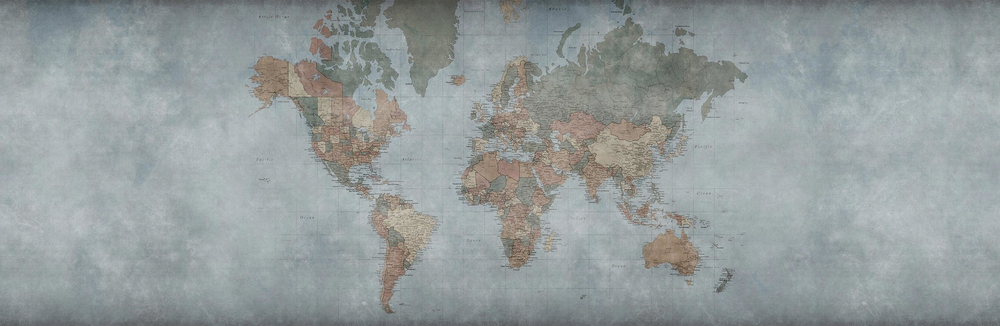 Дизайнерские обои Factura WORLD MAP