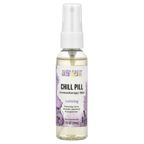 Aura Cacia, Chill Pill мист Essential Solutions, 2 жидких унции (59 мл)