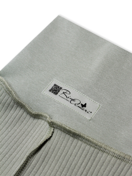 Ползунки швы наружу Рубчик Шалфей RinaAmari